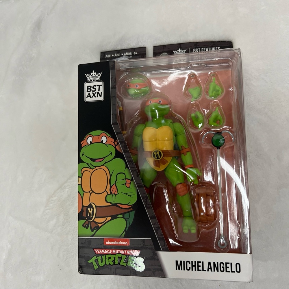 BST AXN Nickelodeon Teenage Mutant Ninja Turtles Michelangelo 5” Action Figure